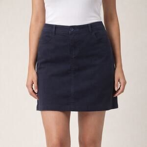 Maurices Navy Skirt size 15/16 NWT Twill Cotton